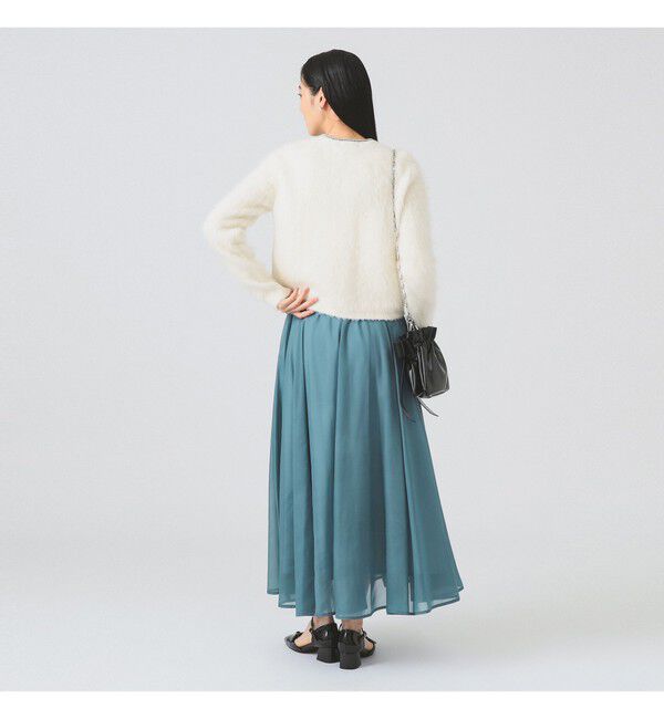 Ray BEAMS 「シアーギャザーフレアースカート」|スカート|