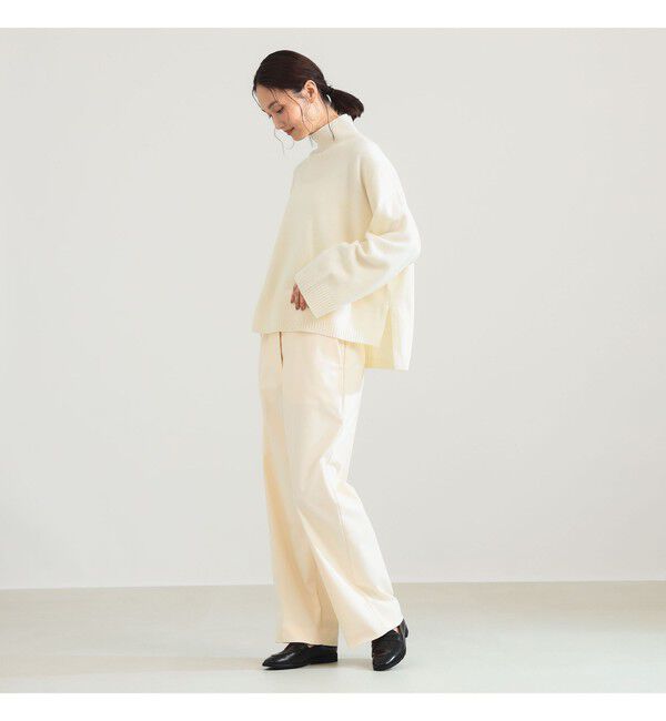 Demi-Luxe BEAMS 「ウール ナイロン ハイネック ニット」|ニット・セーター|