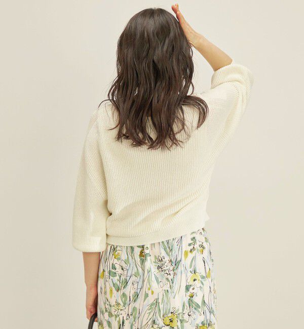 SHIPS for women「〈手洗い可能〉ペーパー コットン ワイド プルオーバー」|ニット・セーター|