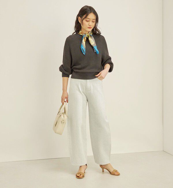 SHIPS for women「〈手洗い可能〉ペーパー コットン ワイド プルオーバー」|ニット・セーター|