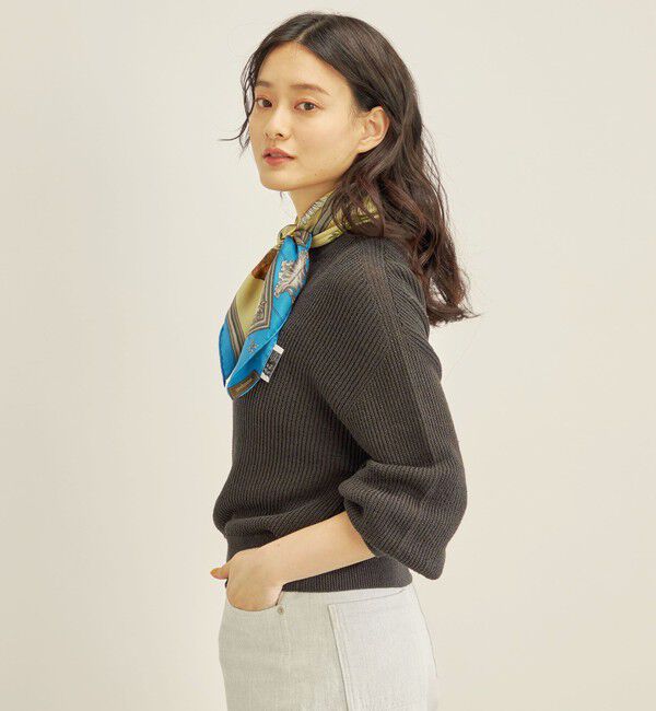 SHIPS for women「〈手洗い可能〉ペーパー コットン ワイド プルオーバー」|ニット・セーター|