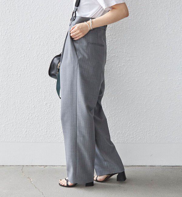 SHIPS for women「TW ギャバ サスペンダー パンツ◇」|その他|