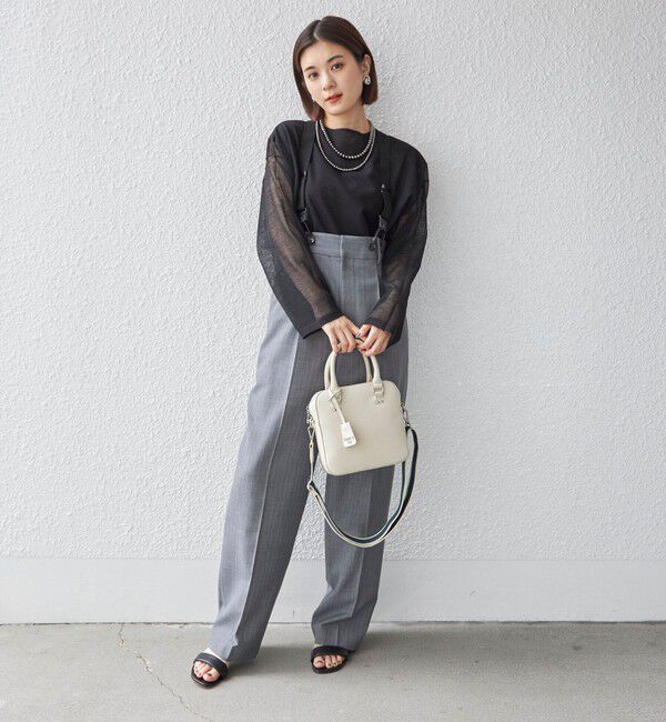 SHIPS for women「TW ギャバ サスペンダー パンツ◇」|その他|