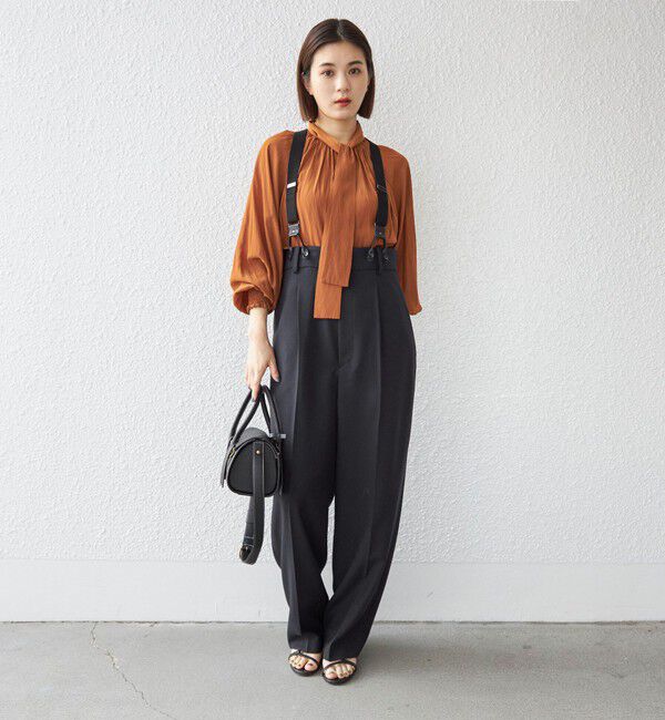 SHIPS for women「TW ギャバ サスペンダー パンツ◇」|その他|