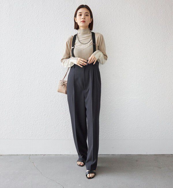 SHIPS for women「TW ギャバ サスペンダー パンツ◇」|その他|