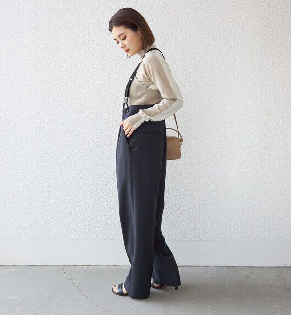 SHIPS for women「TW ギャバ サスペンダー パンツ◇」|その他|