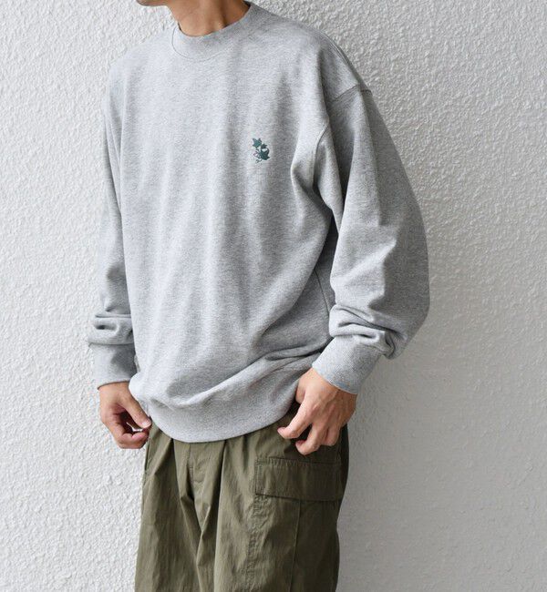 SHIPS any「【WEB限定】SHIPS any: アイビーライク ワンポイント 刺繍 ロゴ スウェット 24FW◇」|スウェット・ジャージ|