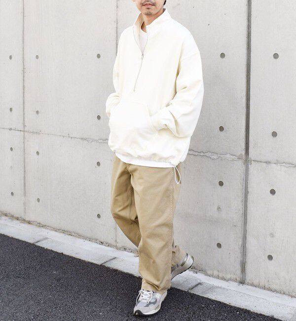 SHIPS any「SHIPS any: COTTON USA ハーフジップ ドロスト プルオーバー スウェット◇」|スウェット・ジャージ|