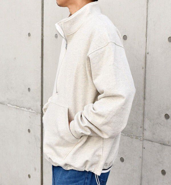 SHIPS any「SHIPS any: COTTON USA ハーフジップ ドロスト プルオーバー スウェット◇」|スウェット・ジャージ|