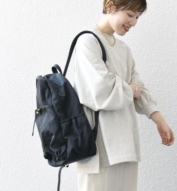 SHIPS any「《一部追加予約》SHIPS any: A4 ギャザー ドロスト ポケット バックパック」|リュック|