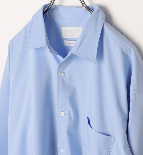 SHIPS any「SHIPS any: バンブー レーヨン バルーンスリーブ ドレープ オーバー シャツ ［BRIOS］◇」|シャツ・ブラウス|