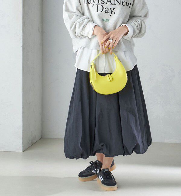 SHIPS for women「〈手洗い可能〉タック バルーン スカート 24SS ◇」|スカート|ブラック