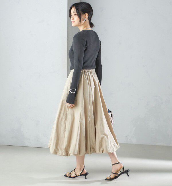 SHIPS for women「〈手洗い可能〉タック バルーン スカート 24SS ◇」|スカート|