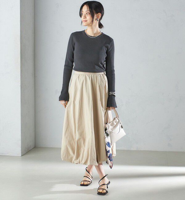 SHIPS for women「〈手洗い可能〉タック バルーン スカート 24SS ◇」|スカート|