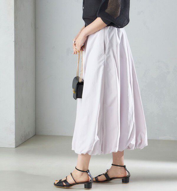 SHIPS for women「〈手洗い可能〉タック バルーン スカート 24SS ◇」|スカート|ラベンダー