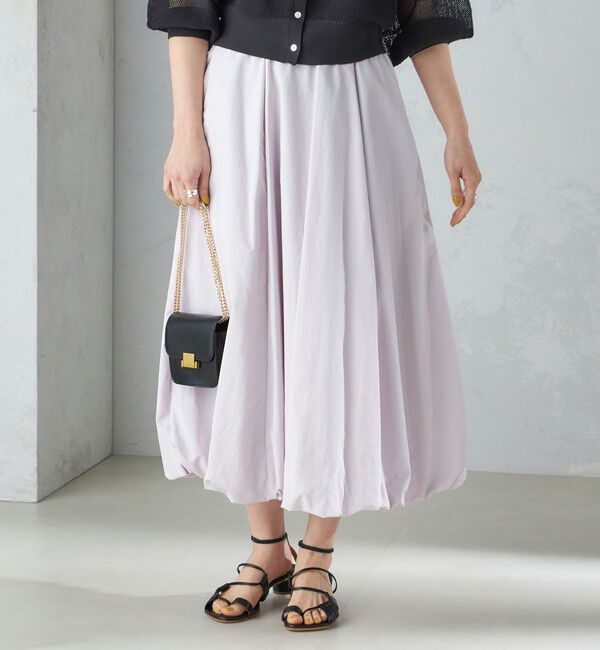 SHIPS for women「〈手洗い可能〉タック バルーン スカート 24SS ◇」|スカート|