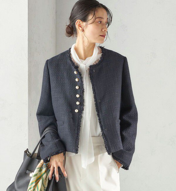 SHIPS for women「〈手洗い可能〉オーガンジー リボン ブラウス」|シャツ・ブラウス|