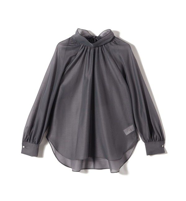 SHIPS for women「〈手洗い可能〉オーガンジー リボン ブラウス」|シャツ・ブラウス|