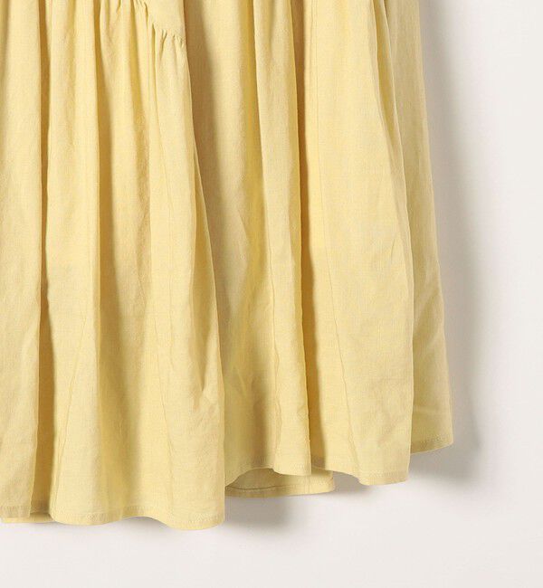 SHIPS any「SHIPS any:〈洗濯機可能〉リネン ミックス パネル ギャザー スカート」|スカート|