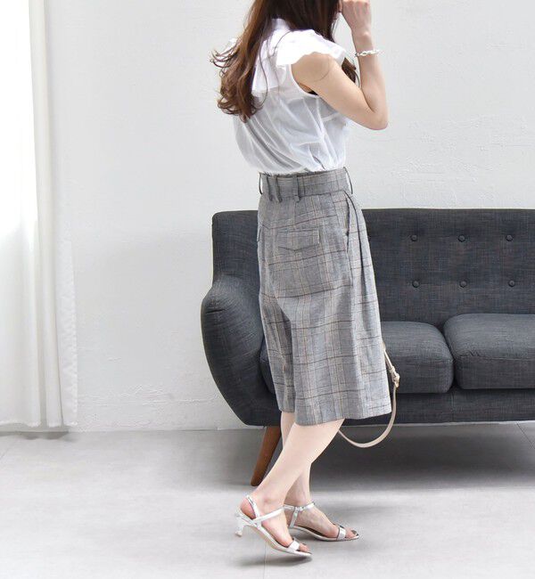 quaranciel「quaranciel:〈洗濯機可能〉コットン リネン サファリ ハーフ パンツ」|その他|