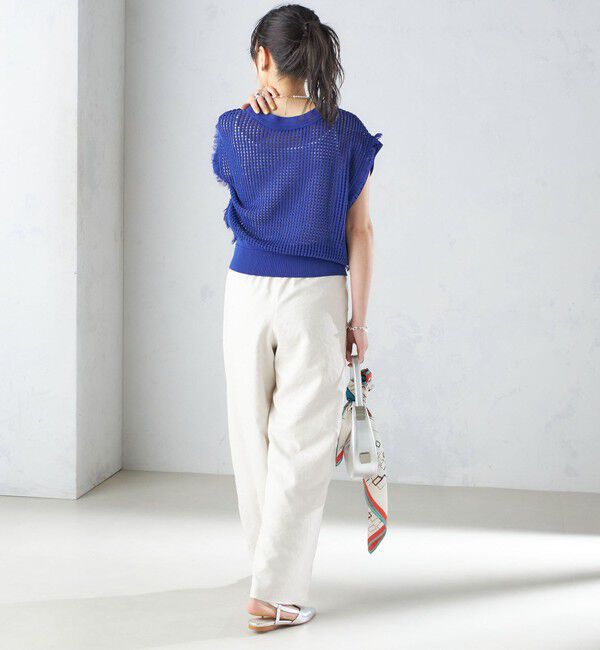 SHIPS for women「〈手洗い可能〉メッシュ 編み 前後 ２WAY ニット ベスト ◇」|ベスト・ジレ|