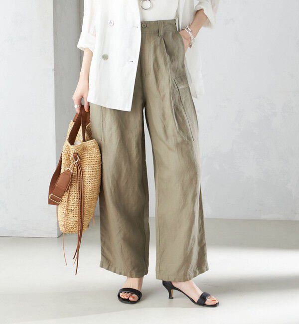 SHIPS for women「〈手洗い可能〉裾 ドロスト カーゴ パンツ ◇」|その他|