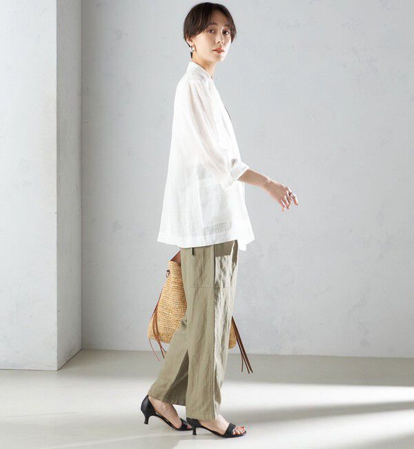 SHIPS for women「〈手洗い可能〉裾 ドロスト カーゴ パンツ ◇」|その他|