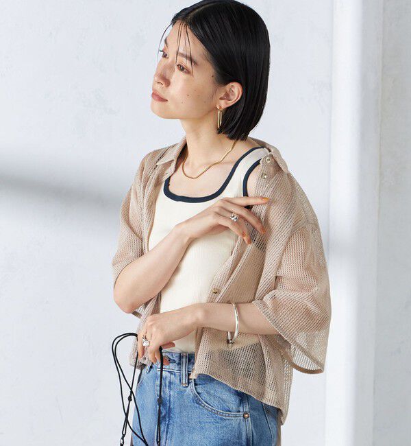 SHIPS for women「【SHIPS別注】miller:スクエアネック タンクトップ」|タンクトップ|