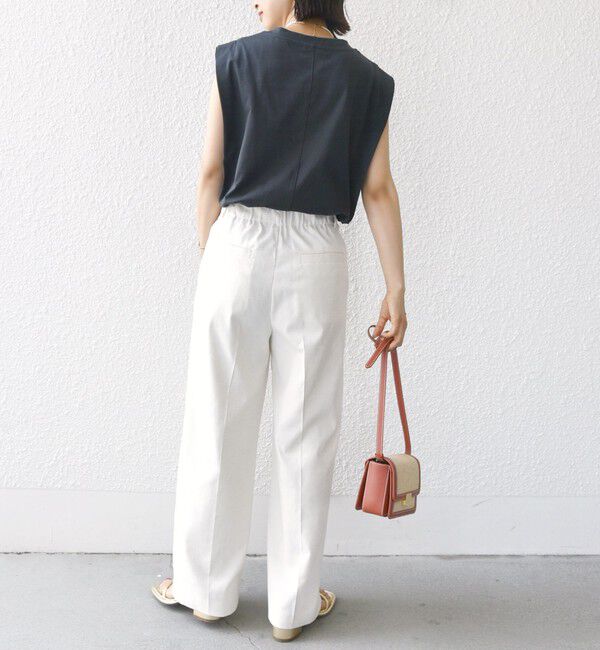 SHIPS for women「〈手洗い可能〉ワンコットン フレンチ スリーブ TEE」|Tシャツ・カットソー|