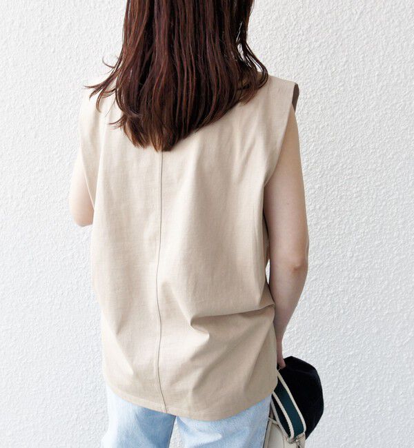 SHIPS for women「〈手洗い可能〉ワンコットン フレンチ スリーブ TEE」|Tシャツ・カットソー|