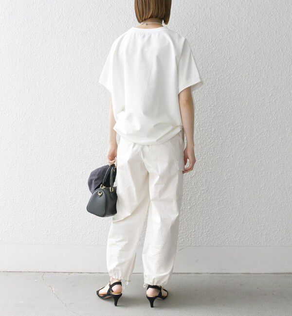 SHIPS any「SHIPS any:〈洗濯機可能〉インレイ コクーン ショートスリーブ プルオーバー」|Tシャツ・カットソー|