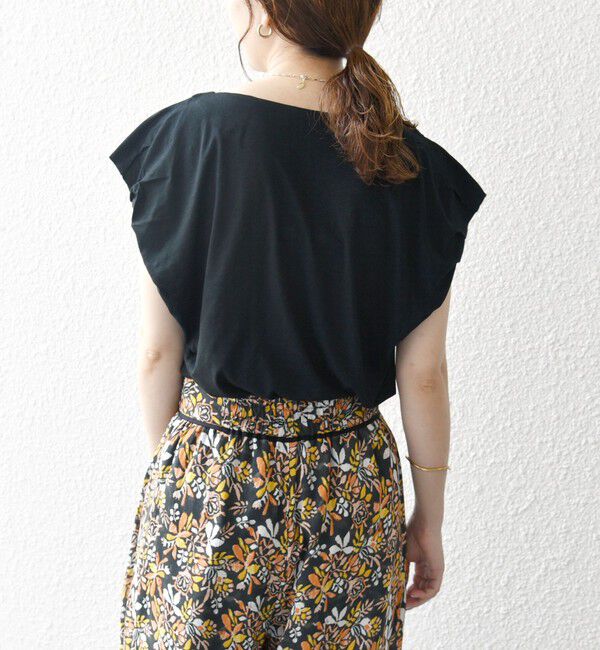 SHIPS any「SHIPS any:〈洗濯機可能〉タックスリーブ デザイン TEE」|Tシャツ・カットソー|