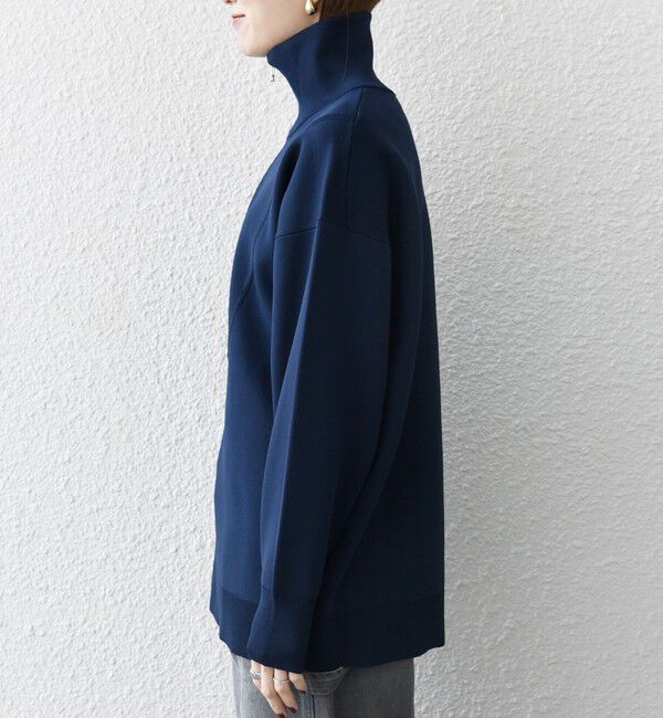 SHIPS any「《一部追加予約》【WEB限定】SHIPS any:〈手洗い可能〉ハーフ ジップ ハイネック プルオーバー」|ニット・セーター|