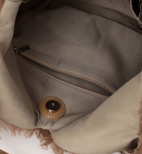 SHIPS any「SHIPS any: フェイクファー スクエア トート バッグ」|トートバッグ|