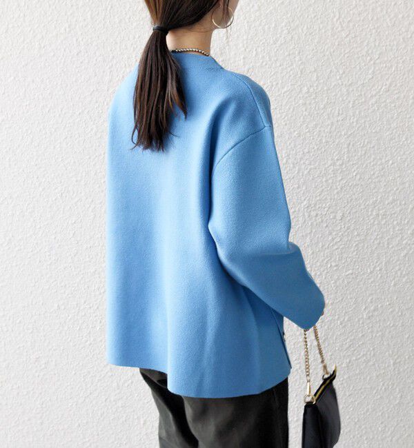 SHIPS any「SHIPS any:〈手洗い可能〉ミラノリブ スタンドカラー ニット プルオーバー」|ニット・セーター|