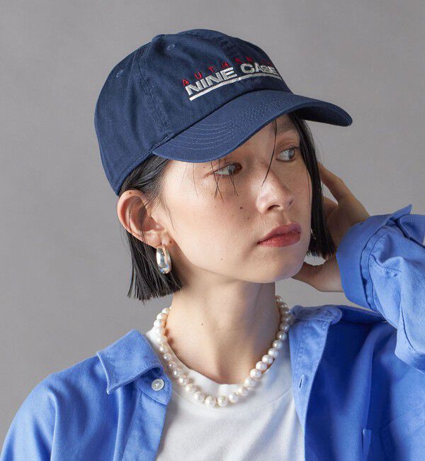 SHIPS for women「SHIPS NINE CASE:ロゴ キャップ」|キャップ・キャスケット|ネイビー