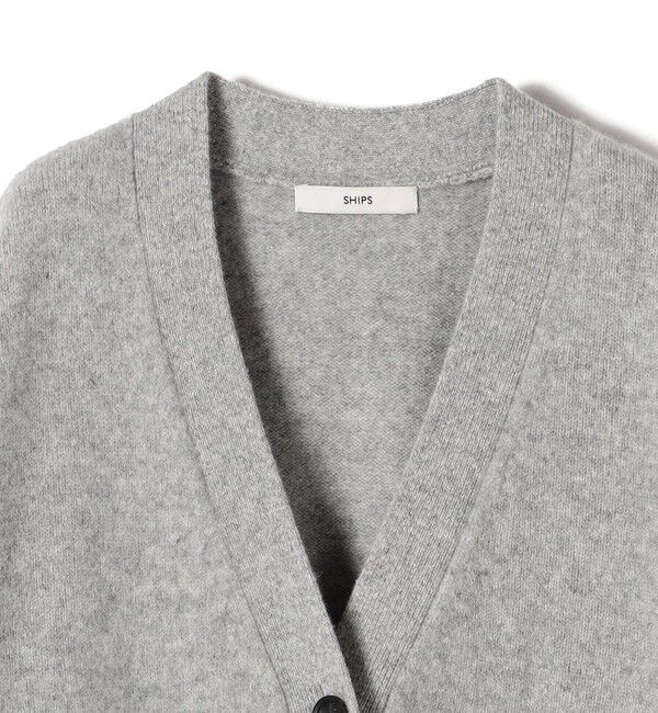 SHIPS for women「〈手洗い可能〉7G ウール カシミヤ Vネック カーディガン」|カーディガン|