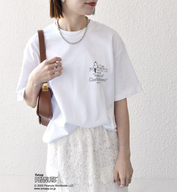 SHIPS any「SHIPS any: SNOOPY コラボ NOT THERE グラフィック バック プリント Tシャツ◇」|Tシャツ・カットソー|