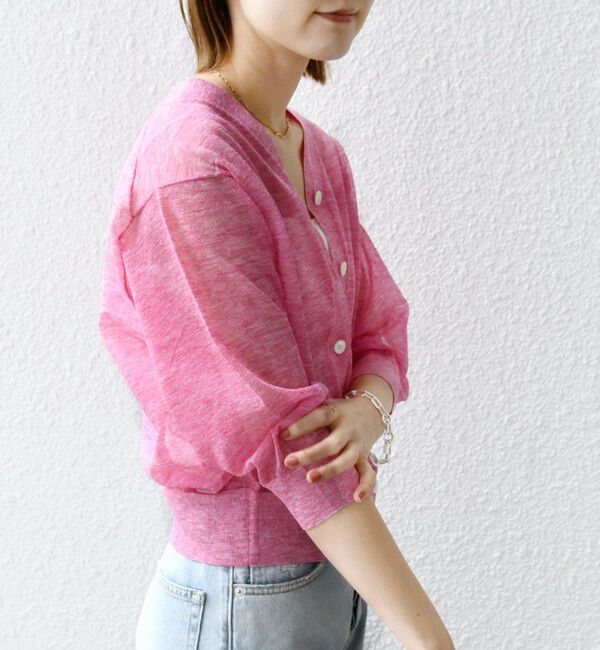 SHIPS for women「〈手洗い可能〉ラミー混 シアー カーディガン」|カーディガン|