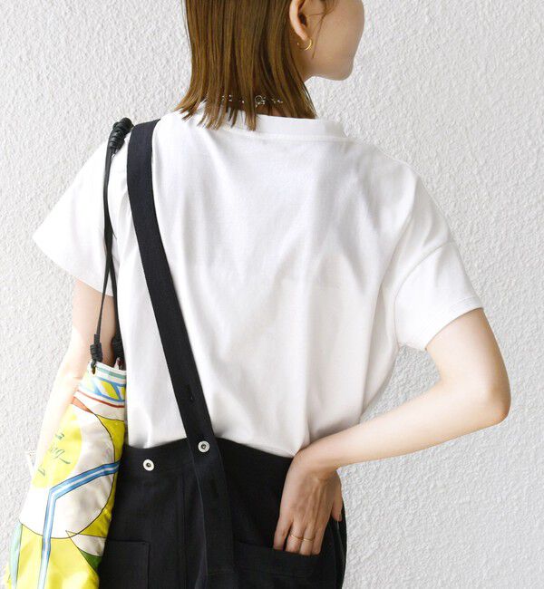 SHIPS for women「【WEB限定】ファンシー コード 刺繍 ロゴ TEE」|Tシャツ・カットソー|