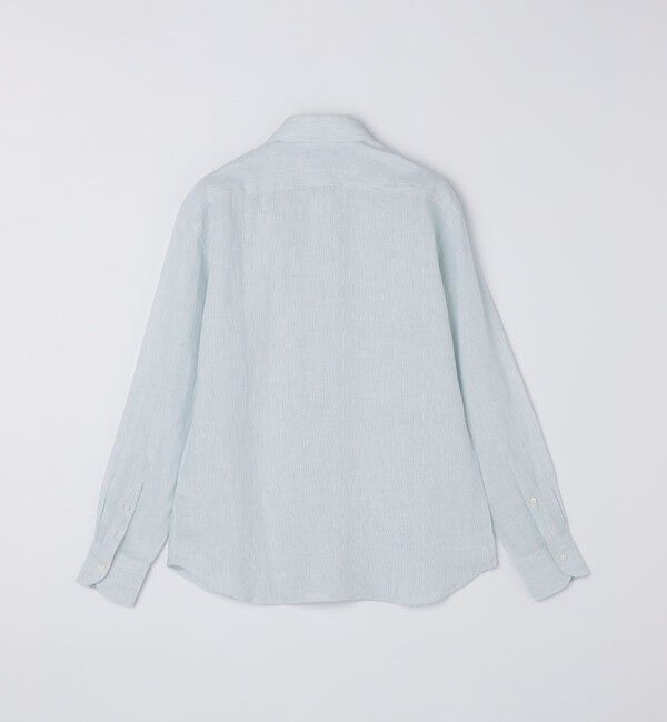 SHIPS「SHIPS: ウォッシュド リネン ストライプ シャツ」|シャツ・ブラウス|