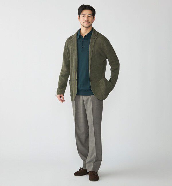 SHIPS「BERNARD ZINS: WALLIS トロピカル ソリッド スラックス」|スラックス|