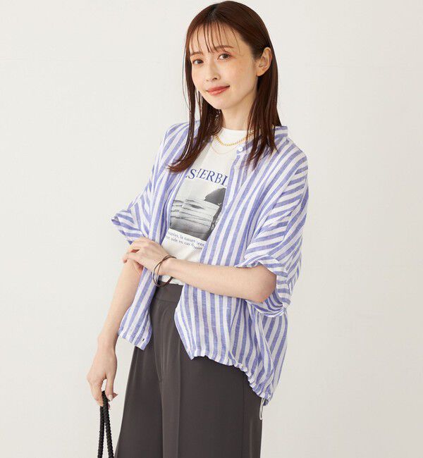 SHIPS Colors 「SHIPS Colors:〈接触冷感・UVカット〉サンセット フォト Tシャツ◇」|Tシャツ・カットソー|