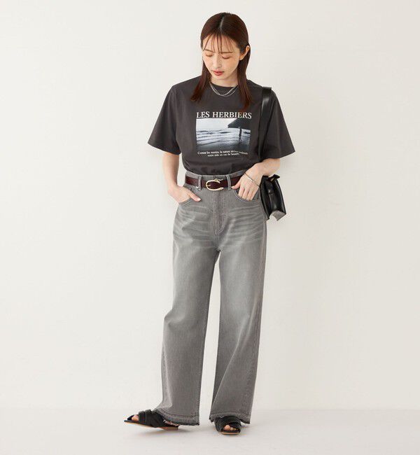 SHIPS Colors 「SHIPS Colors:〈接触冷感・UVカット〉サンセット フォト Tシャツ◇」|Tシャツ・カットソー|