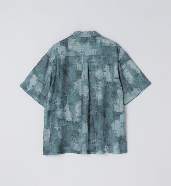 SHIPS「City Ambient Products: オープンカラー ウォール プリント シャツ」|シャツ・ブラウス|