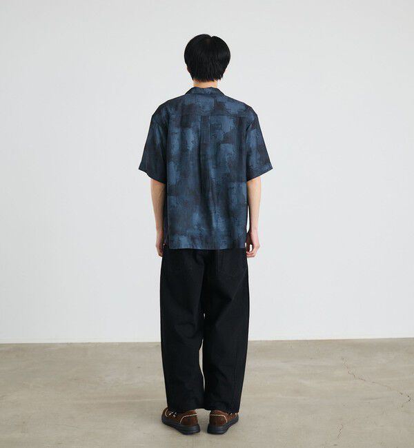 SHIPS「City Ambient Products: オープンカラー ウォール プリント シャツ」|シャツ・ブラウス|