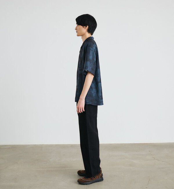 SHIPS「City Ambient Products: オープンカラー ウォール プリント シャツ」|シャツ・ブラウス|