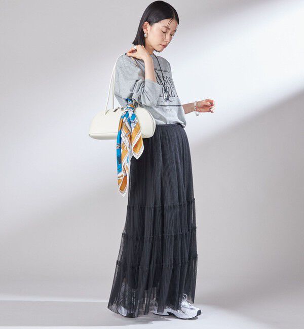 SHIPS for women「〈手洗い可能〉チュール プリーツ ティアード スカート」|スカート|