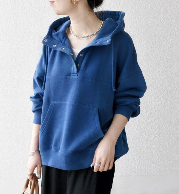 SHIPS any「SHIPS any:〈洗濯機可能〉USAコットン 裏起毛 フーディー ルーズ プルオーバー」|パーカー|