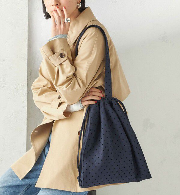 SHIPS for women「2WAY ドローストリング トート バッグ」|トートバッグ|ネイビー